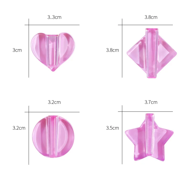 Rosa geprägte Nail Art Form Metall Hohlscheibe Rahmen Biegung Kurve Werkzeuge Acryl Radian Stick Dekorationen Maniküre Zubehör – Detail 5