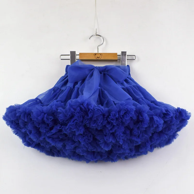 HOT Girls Tutu Skirts Splicing Fluffy Tulle Princess Ball Gown Pettiskirt Kids Ballet Party Children Performance Skirts