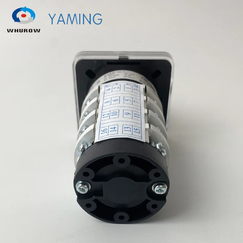 Yaming Electric control switch 4 knots 20A 0-6 position Universal changeover rotary cam switch interruptor HZ5B-20/4