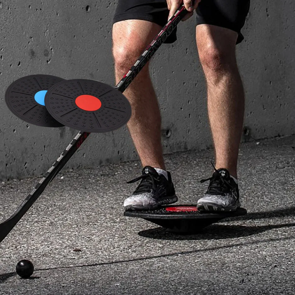 Hoki Papan Keseimbangan untuk Ice Hockey Pelatihan Hoki Alat Di Es 360 Derajat Gym Kebugaran Keseimbangan Disk Yoga peralatan Olahraga