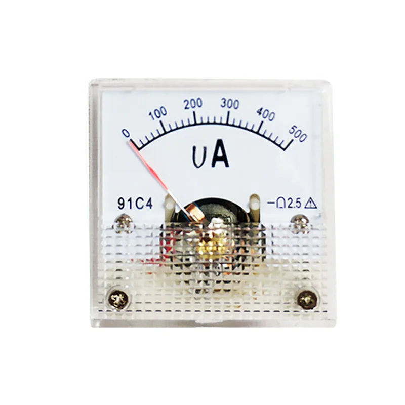 91C4-uA Microampere Instrument  DC Ammeter 100uA 200uA 300uA 500uA Pointer Type