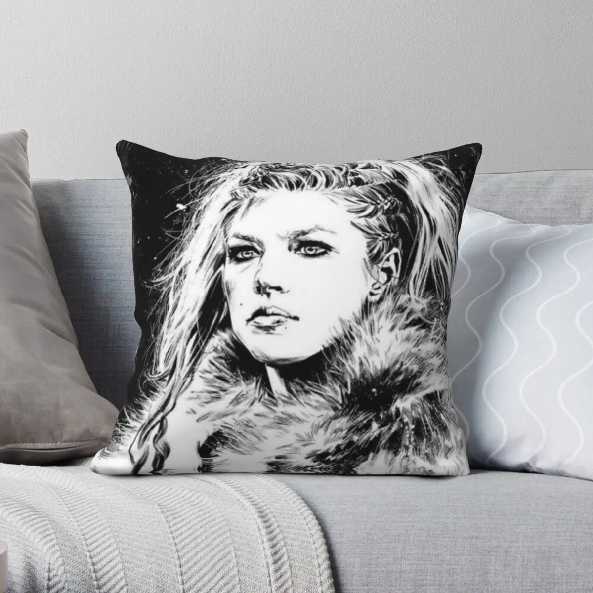 LAGERTHA Pillowcase Polyester Linen Velvet Creative Zip Decorative Pillow Case Sofa Cushion Cover