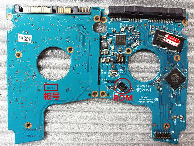 Hard Drive Pcb Board G3918A Voor Toshiba MQ03UBB200 MQ03UBB300 1T 2T 3T Unlock Board