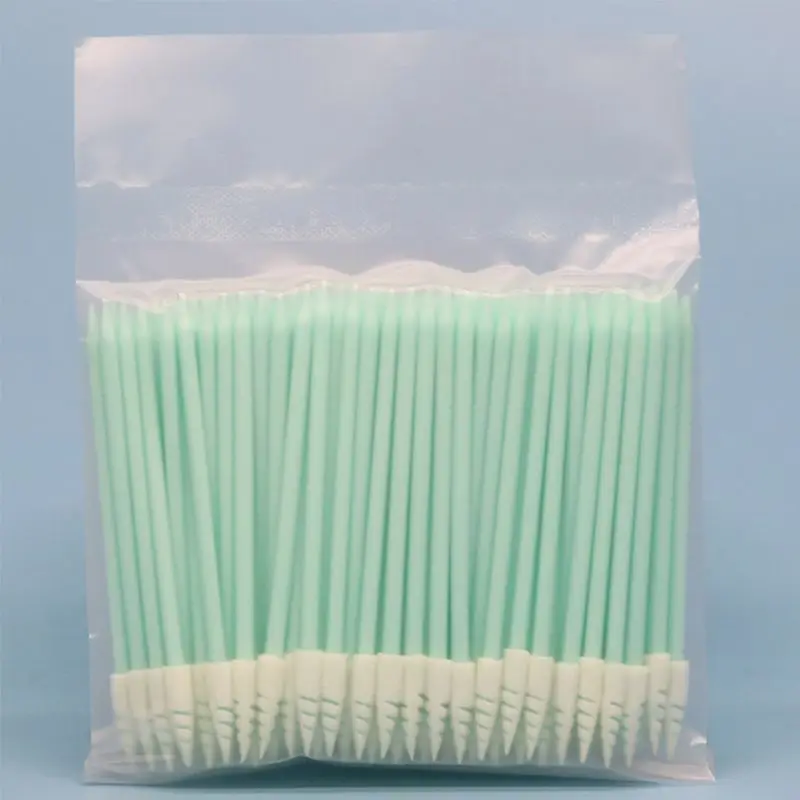 100Pcs/Pack Small Pointed Tips Sponge Cleaning Swab Lint Dust Free Sticks for PCB Board Electronics Small Area Camera Optical