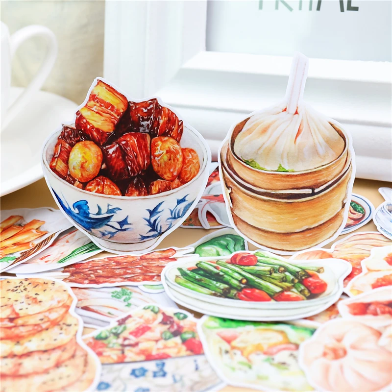 

20pcs cute Delicious breakfast food stickers Kawai self-made scrapbooking stickers/decorative sticker /DIY craft photo albums