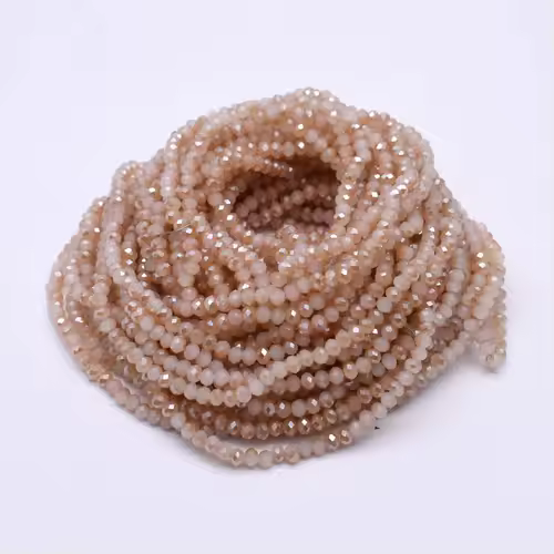 Yanqi 2 3 4mm Rondell Austria Faceted Crystal Beads Round Glass Beads Loose Spacer Beads for Jewelry Making DIY - Image 36