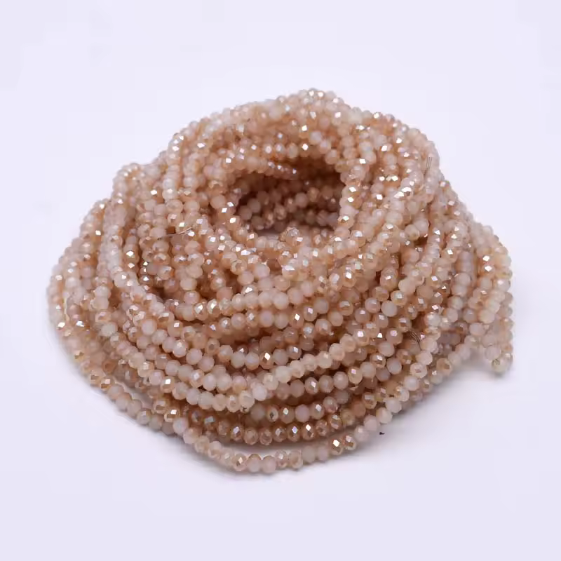 Yanqi 2 3 4mm Rondell Austria Faceted Crystal Beads Round Glass Beads Loose Spacer Beads for Jewelry Making DIY - Image 36
