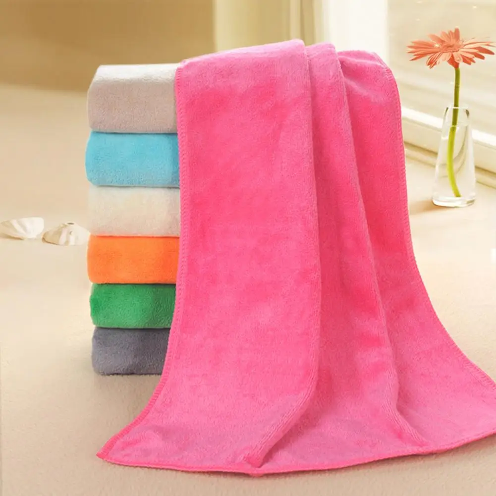 Sport Gym Car Towel Microfiber Super Absorbent Quick Dry Salon Barber- Shop Hair Drying Towel Solid Home Shower Towel