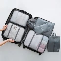 7pcs Waterproof Packing Compression Clothes Storage Bag Multifunctional Durable Travel Insert Case Set Reusable Space Saving New