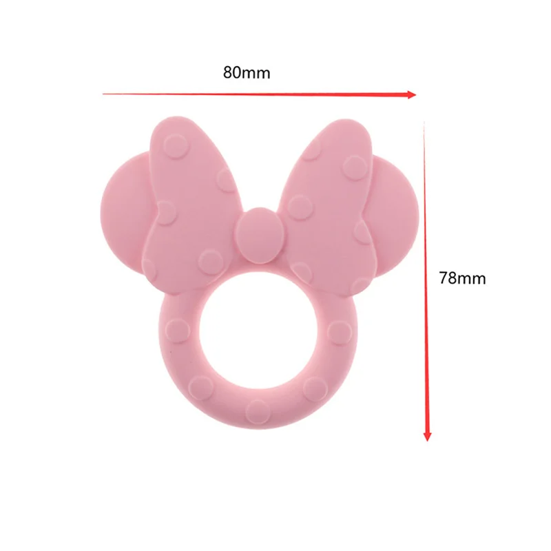 10pcs Teething Ring Mickey Baby Silicone Teether Teether For Teeth For Babies Toys For Newborns BPA Free Nurse Accessories Goods