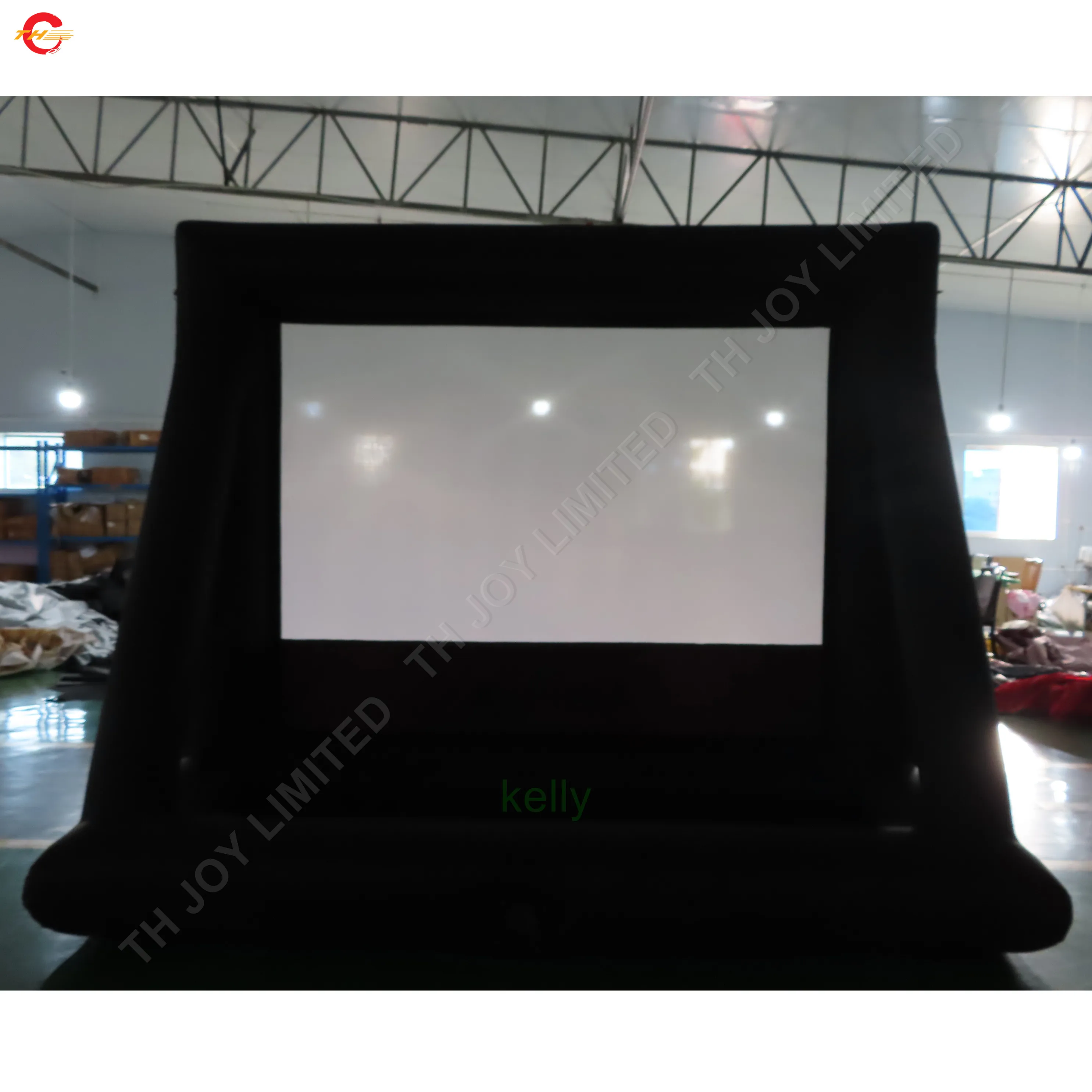 Free Door Shipping 16:9 100/120 Inch Oxford Fabric Home Use Inflatable Movie Screen for Sale