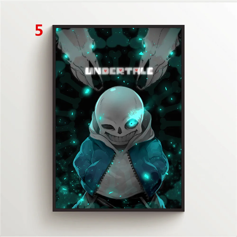 Undertale Sans Frisk Chara Papyrus Anime Posters Canvas Painting Posters and Prints Wall Poster Wall Art Picture Home Decor