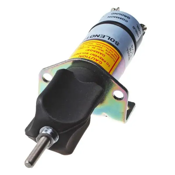 Diesel Stop Solenoid 1502-12C2U1B1S1 12V with 2 Terminals Fit for Woodward 1500 Series