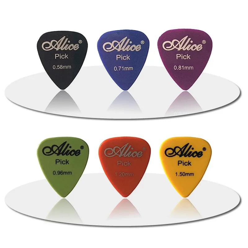 100 Stück Dünne 0,58 0,71 0,81 0,96 1,20 1,50MM Akustische und Elektrische Gitarrenplektren, Musikinstrumente-Teile, Plektrum-Zubehör – Detail 2