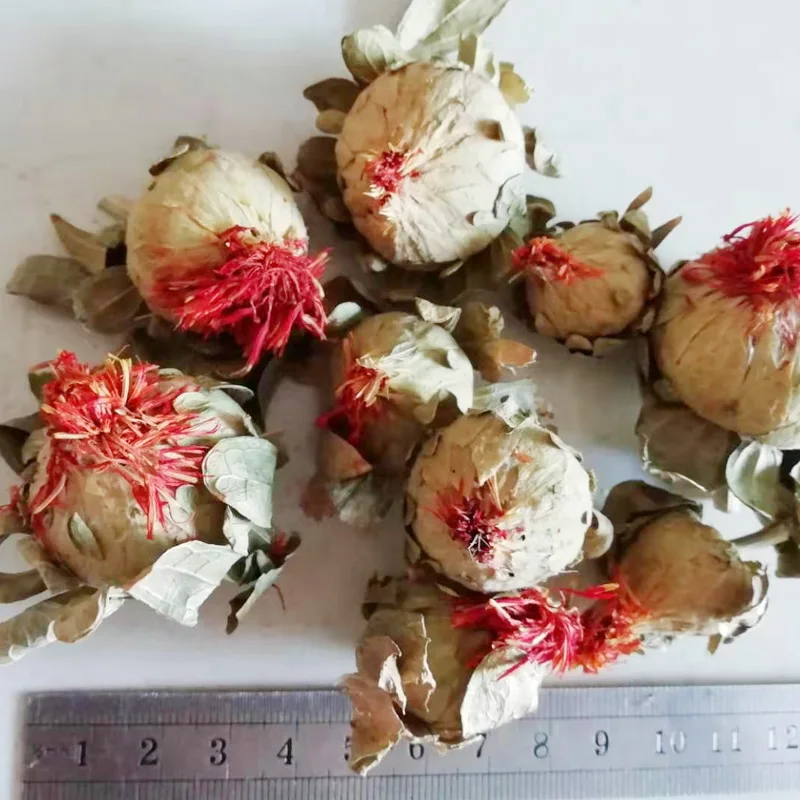 New natural Carthamus tinctorius dried Flower heads wedding flower centerpieces Dry flower Preserved Flower 2PCS/bag