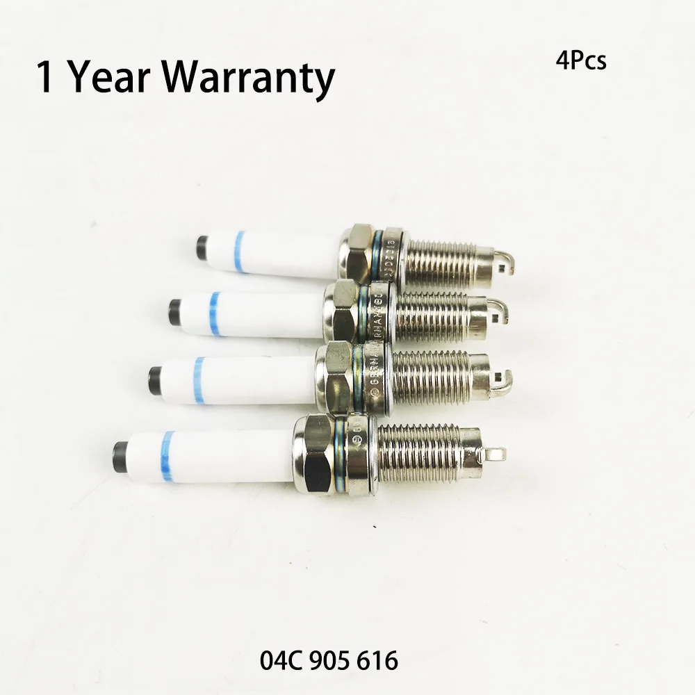 4Pcs Spark plug 04C905616 for VW GOLF FOX RAPID TOLEDO MII LEON