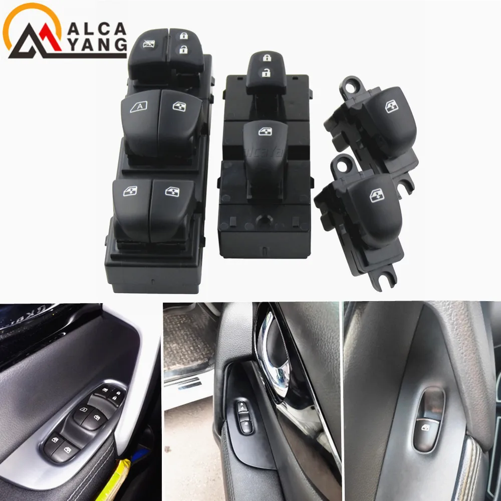 

1 Set/4PCS Ice Blue Light For Nissan Qashqai J11/Altima/Sylphy/Tiida/X-Trail 2014-2020 Power Window Switch/Single Window switch