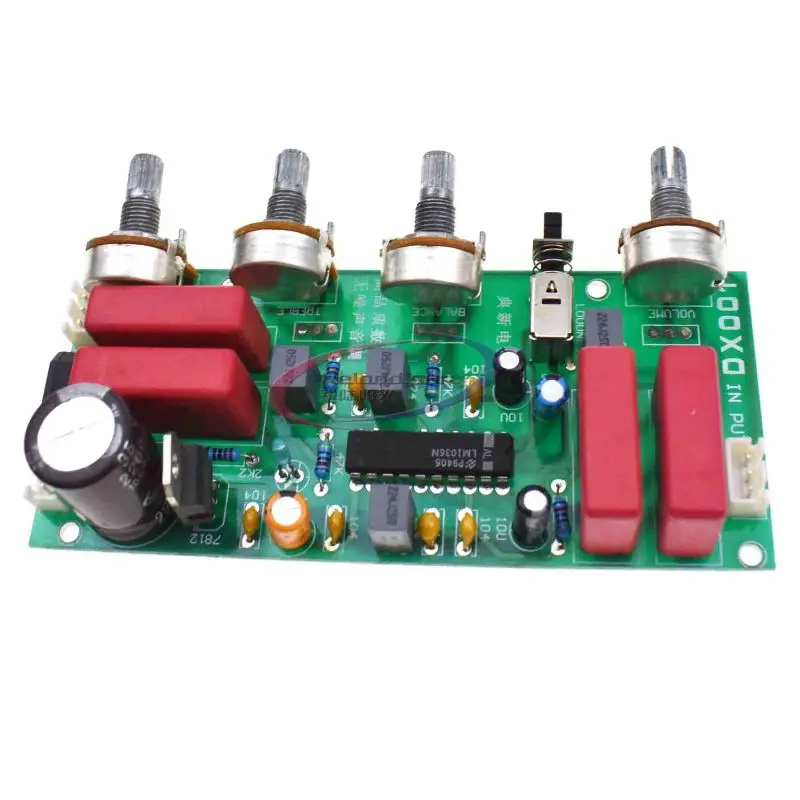 LM-1036 Preamp Tone Board Digital Front-end Fever Tuning Board DIY For Power Amplifiers Audio Home Theater Sound System