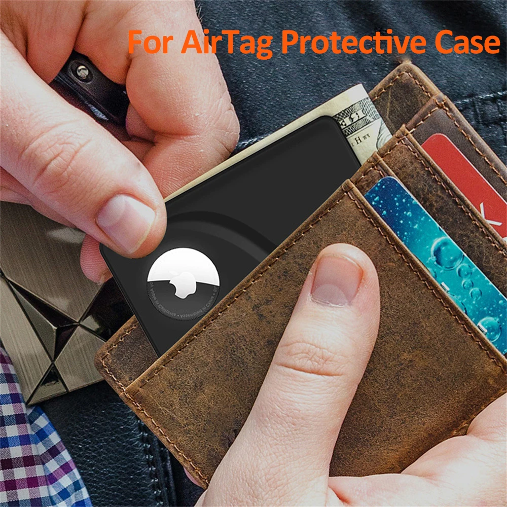 Wallet Holder Credit Card-Sized Tracker For Airtags Protective Case For Apple AirTag Anti-Lost Locator For Airtag Accessories