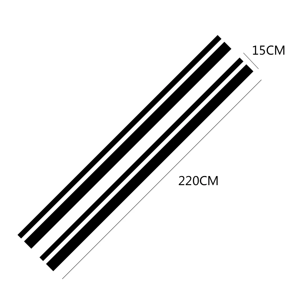 2PCS Universal Car Side Body Waist Line Sticker Auto Accessories For Suzuki Volvo Tesla Skoda VW Volkswagen Smart Seat Subaru