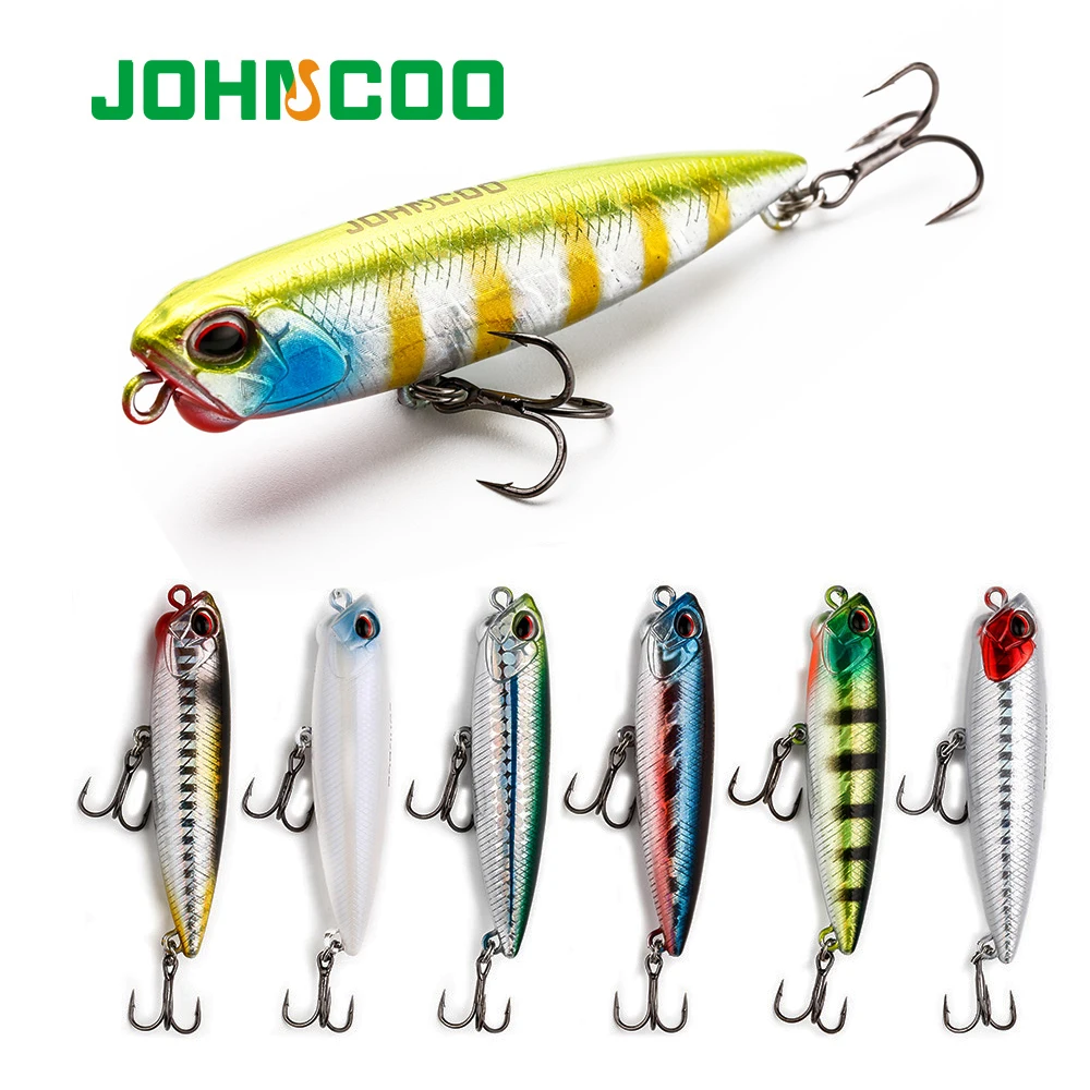 JOHNCOO Topwater Pencil Fishing Lure Floating Surface Z-Shaped Realis Pencil 100mm 5.5g Wobbler Lure Pesca Fishing Tackle