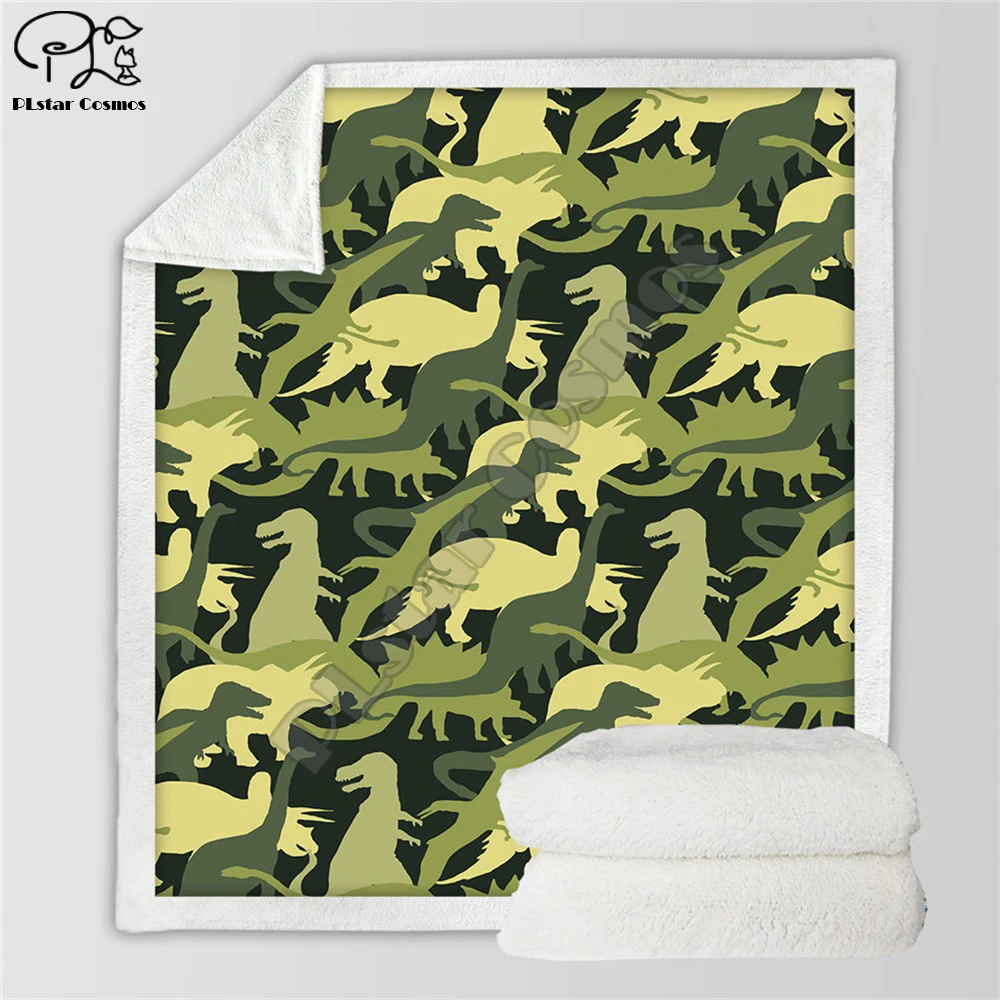 Kids Children Dinosaur Fluffy Cotton warm Blanket Jurassic Cartoon Boys Girl throw blankets for beds Home textile Bedding Outlet