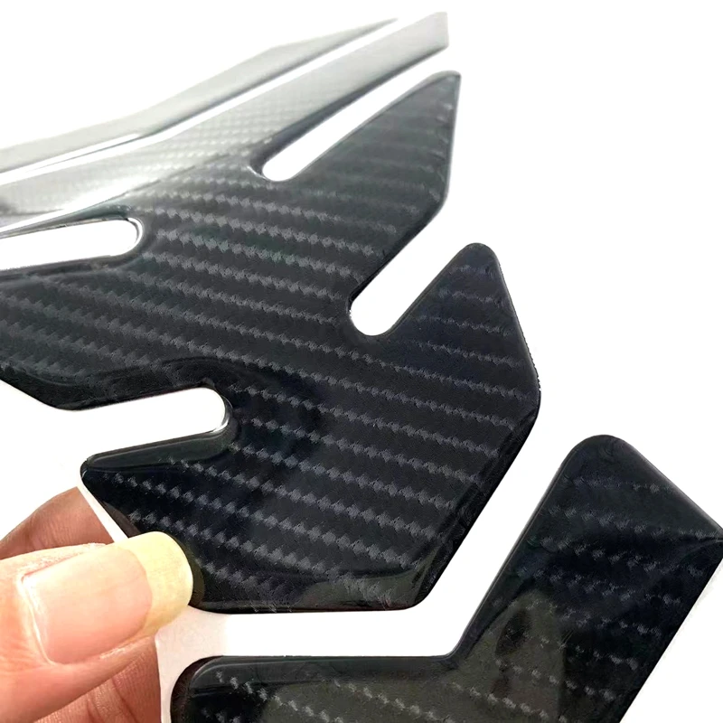 3D Carbon Fiber Motorcycle Fuel Tank Pad Cover Protector Decal Stickers For Aprilia