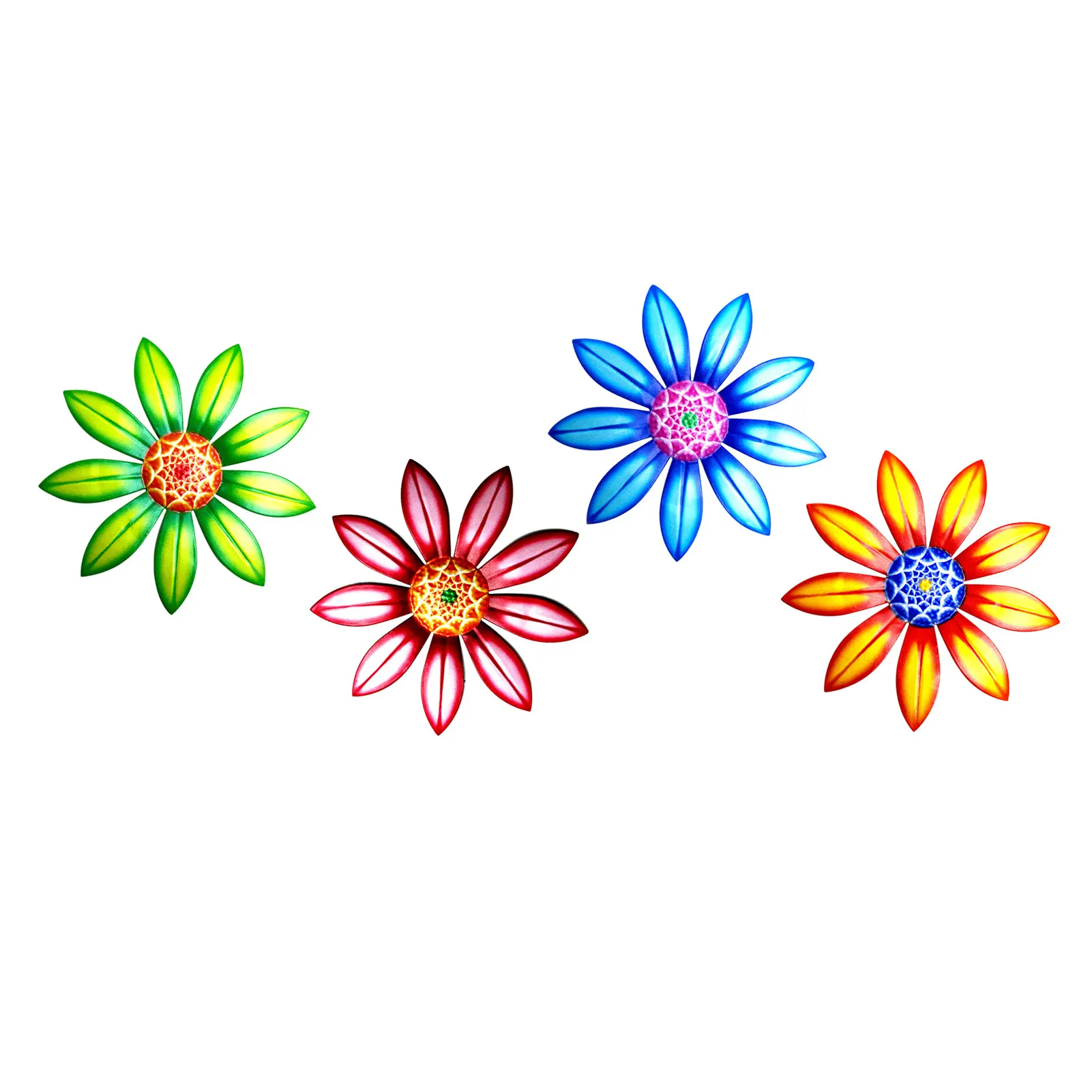 

4 шт., декоративные настенные подвески в виде цветов