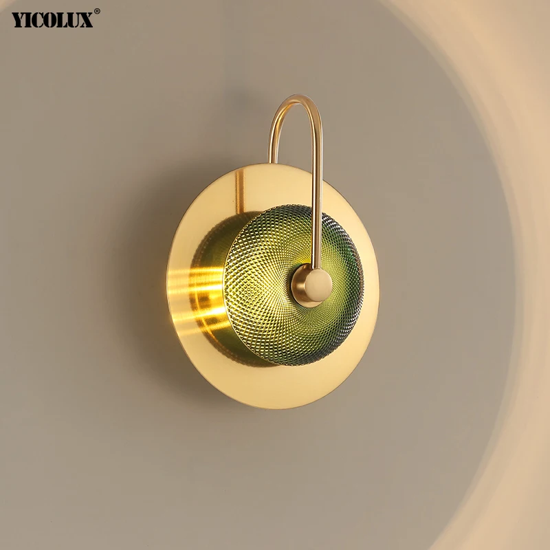 

Copper Creative Bright New Modern LED Wall Lights Living Study Room Bedroom Bedside Corridor Aisle Villa Lamps Indoor Lighting