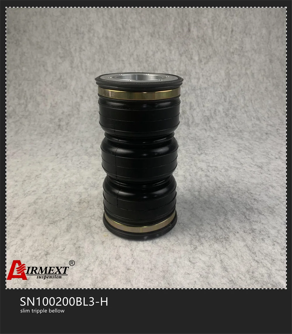 

SN100200BL3-H /triple slim bellow OPEN endplate airspring BELLOW rubber airspring airride shock absorber/pneumatic parts