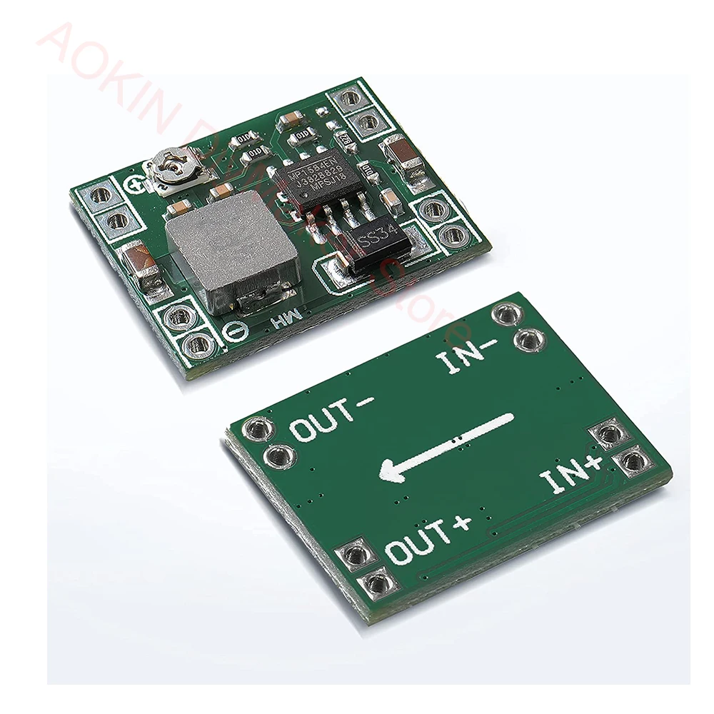 eBoot Mini MP1584EN Ultra-Small Mini DC-DC Step Down Power Supply Module 3A Adjustable Buck Converter for Arduino Replace LM2596