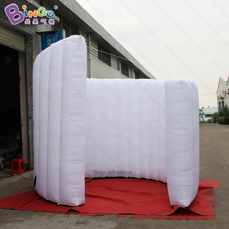 Personalized 3x3 Meters Spiral Inflatable Light Event Wall For Decoration