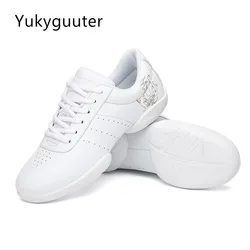 Kids' Sneakers Children's Competitive Aerobics Shoes Soft Bottom Fitness Sports Shoes Jazz Modern Square Girls Boys Dance Shoes