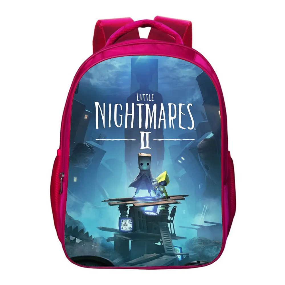 16 Inches Little Nightmares Horror Adventure Game Backpack kids gifts Teens School Bags Bookbag Cartoon Travel Casual Mochilas