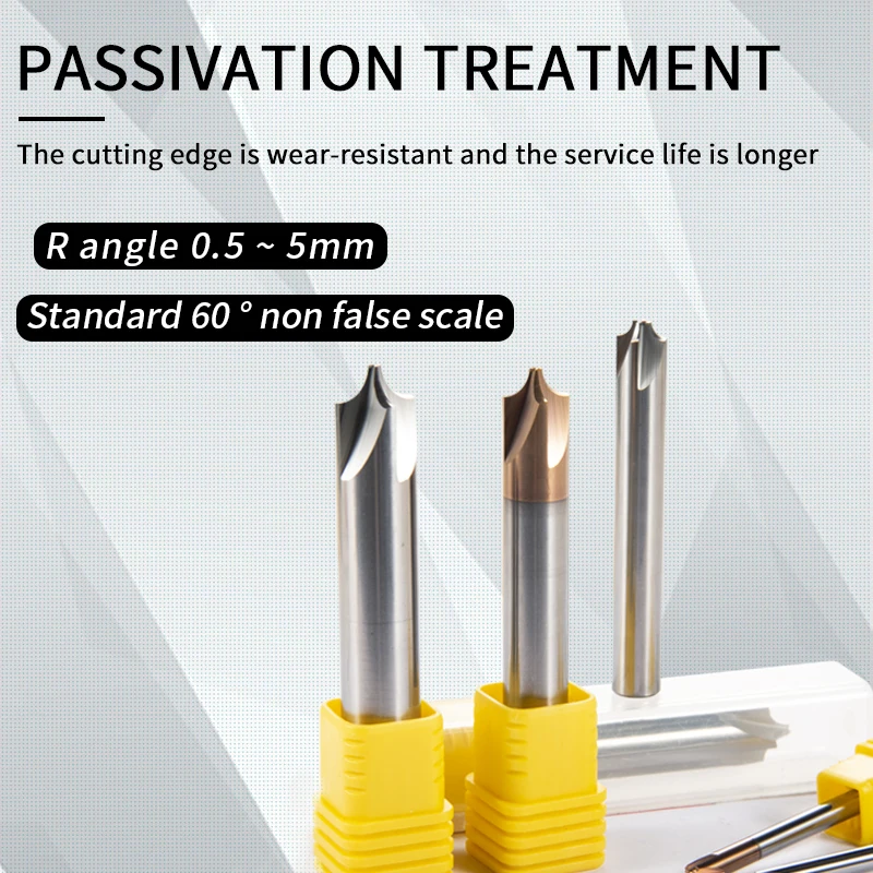 1pcs/5pcs/10pcs  HRC60 CNC Lathe Machining Turning Tool Steel With Inner R End Mill