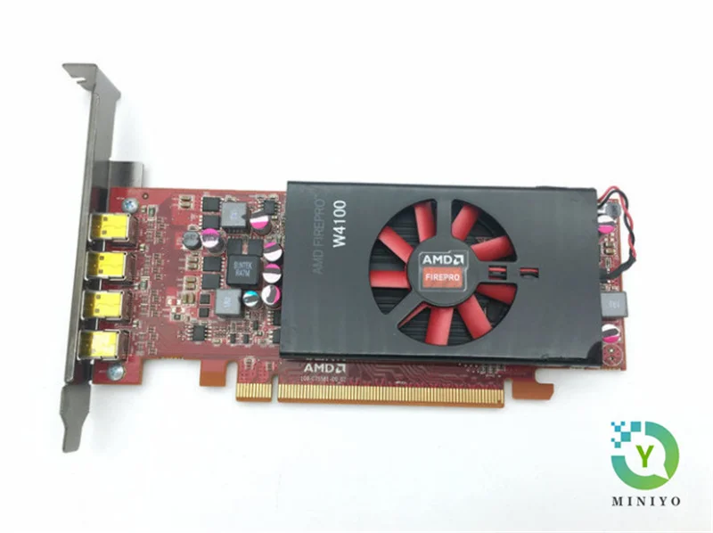 For FirePro Pro W4100 Workstation Graphic Card 2G DDR5 Graphics Card 4K 5K For AMD Computing Card