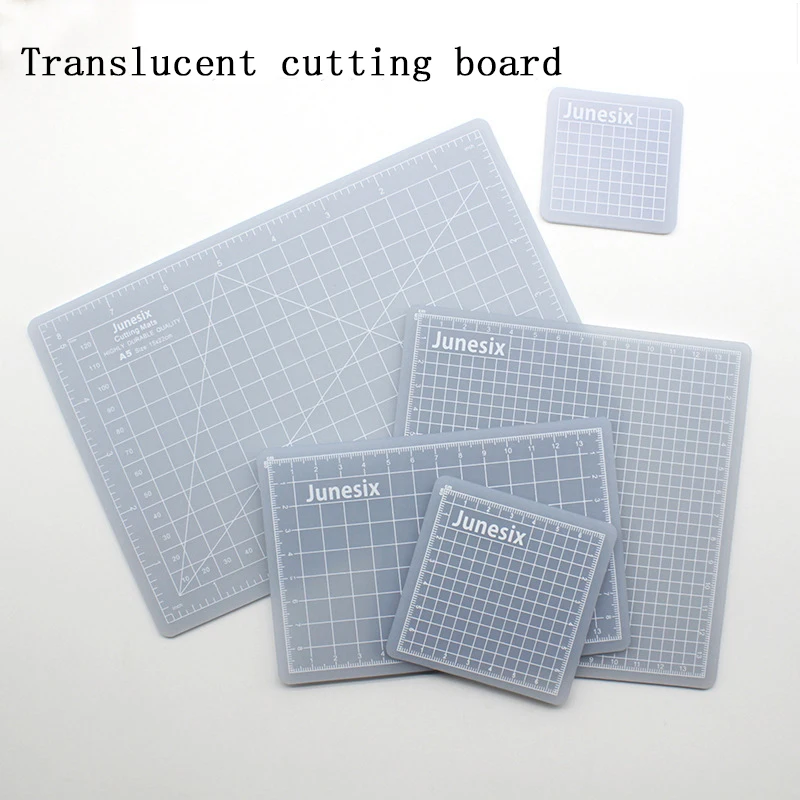 Multi-size Translucent Pvc Mat Patchwork Rubber Cutting Mat Carving Art Manual Double-sided Tool Self-healing Cutting Board