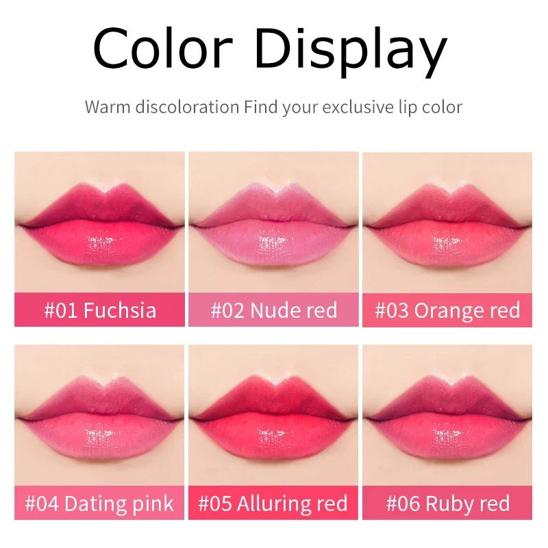 1PC Aloe Vera Color Changing Jelly Lipstick Is Not Easy To Fade Lipstick Lasting Hydrating Moisturizing Color Lip Balm Cosmetic