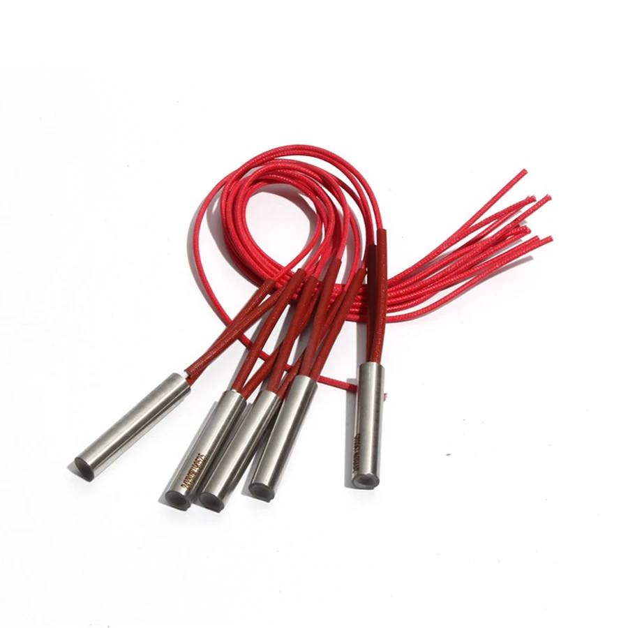 

5PCS 18mm 25~35mm 201SUS 110/220/380V Cylindrical Single Head Dual Heater 110/120/130/140/150W Electric Heating Tube