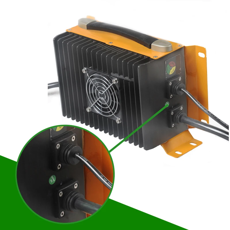 على متن 220 فولت 2KW EV شاحن للدراجات النارية Lifepo4 ليثيوم أيون الرصاص الحمضية 24 فولت 36 فولت 48 فولت 60 فولت 72 فولت 80 فولت 96 فولت 25A تمكين شاحن مقاوم للماء