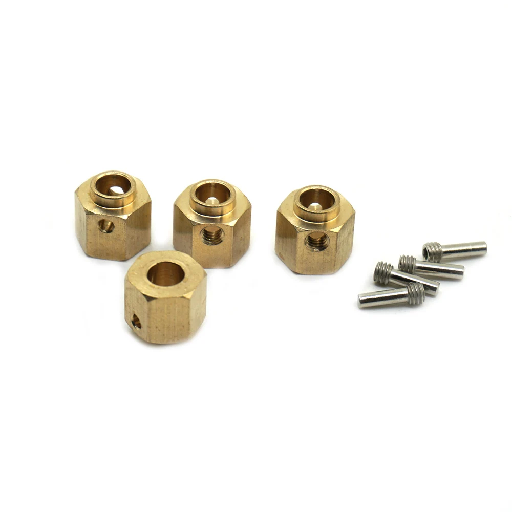 AXSPEED 5/8/9/10/11/12/15/20 mm schweres Messing 12 mm Radnaben Sechskant verlängerter Adapter für TRX-4 TRX-6 1/10 RC Crawler Autoteile – Detail 28