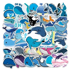 10/30/50PCS Cartoon Whale Animal Creative Stickers Graffiti Guitar Skateboard Laptop Children's Toys Cute Stickers Wholesale