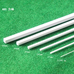 ABS Solid Square Bar DIY Sand Table Architectural Model Scenery Making Materials Plastic Rods Model Retrofit Stick 7Pcs/Set