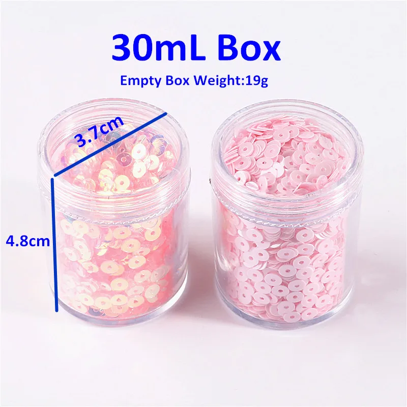 Popularity Pink Sequins For Craft 1 Box 4mm Flat Round Sequins Glitter Paillettes For Jewelry Phone Nail Art Sewing Material