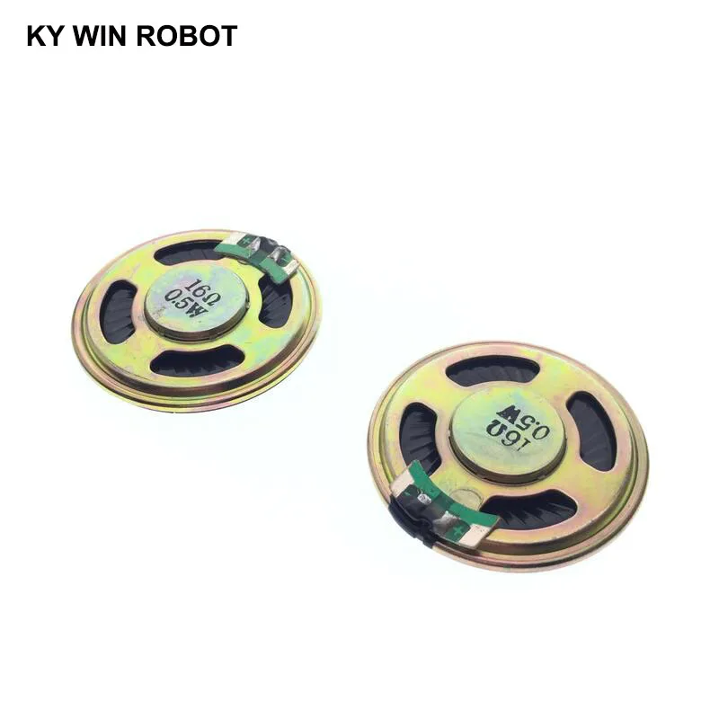 2 sztuk/partia nowy ultracienki Mini głośnik 16 omów 0,5 wat 0,5 W 16R średnica głośnika 40 MM 4 CM grubość 5 MM — zdjęcie 3