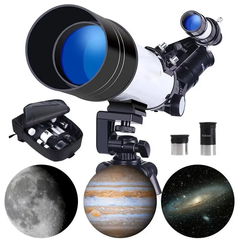 70400 HD Professional Astronomical Telescope with Tripod Monocular Moon Bird Watching Kids Gift Match Phone Adapter Finder Scope