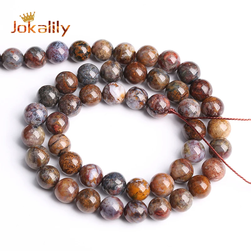 Natural Red Pietersite Stone Beads For Jewelry Making Round Loose Beads DIY Bracelet Necklace Accessories 4 6 8 10 12mm 15