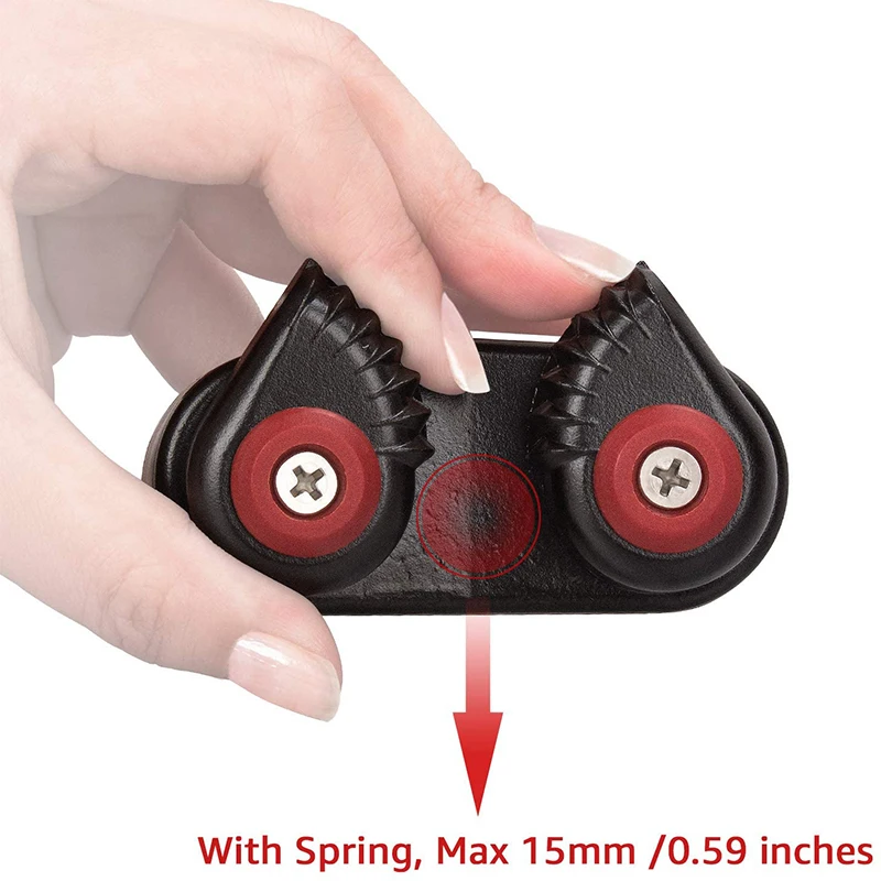 Rowing Boat Fast Entry Cleats Canoe Kayak Rope Cam Cleat Kayaks Marine Accessories Sailing Inflatable Aluminum Alloy Ship Sailin