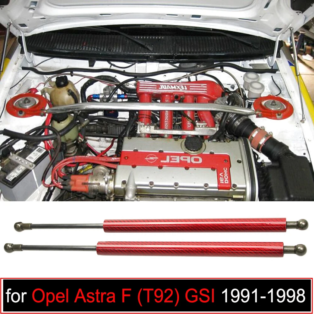 Opel astra f (t92) gsi 1991-1998用ダンパー,フロントフードボネット,ガスセットリフト,衝撃をサポート