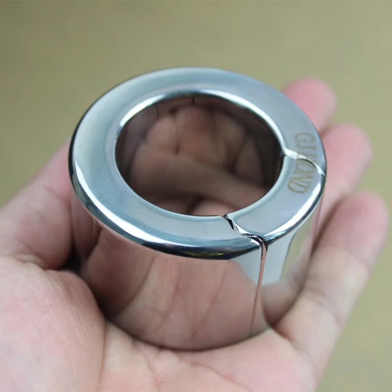 21 Sizes Stainless Steel Ball Stretcher Scrotum Pendant Restraint Ring Weight Penis Bondage Lock Traning Ring for Men BB-103